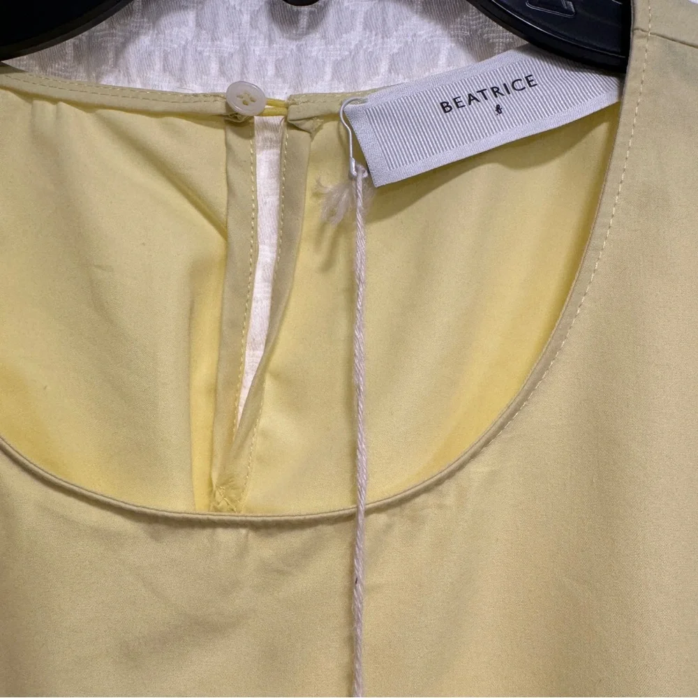 Beatrice B Pleated Yellow Dress - Picture 9 of 15